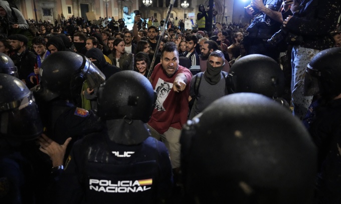 Spanish Citizens Protest Against Government Following Historic Flood