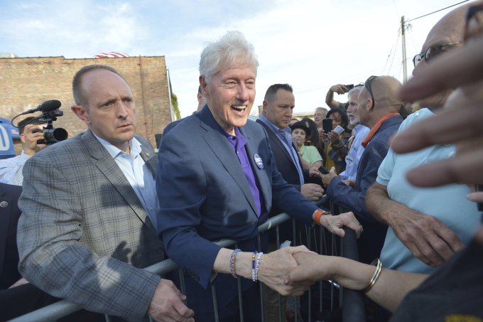 Former President Bill Clinton Campaigns for Harris