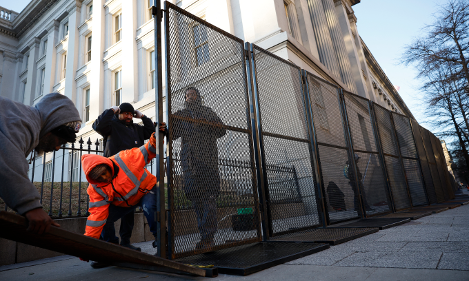 U.S. Deploys 25,000 Personnel to Secure Trump Inauguration