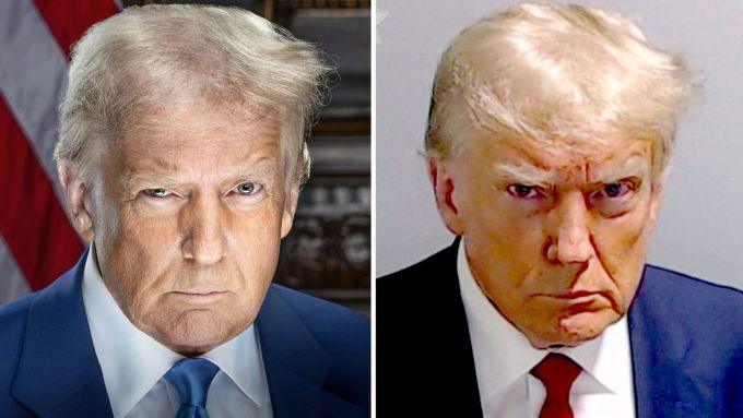 Trump’s Official Portrait Resembles Mugshot